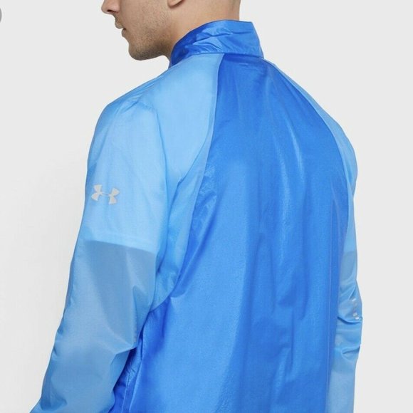 Under Armour UA Run Impasse Wind Jacket Blue 1350941-464 - Picture 3 of 5